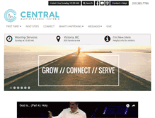 Tablet Screenshot of centralbaptistchurch.ca